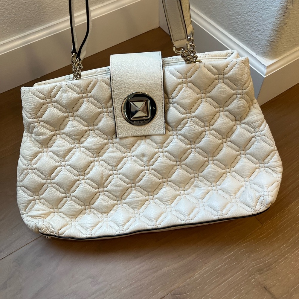 Kate Spade Quilted White Handbag